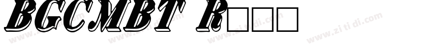 BankGothicCMdBT Reg字体转换